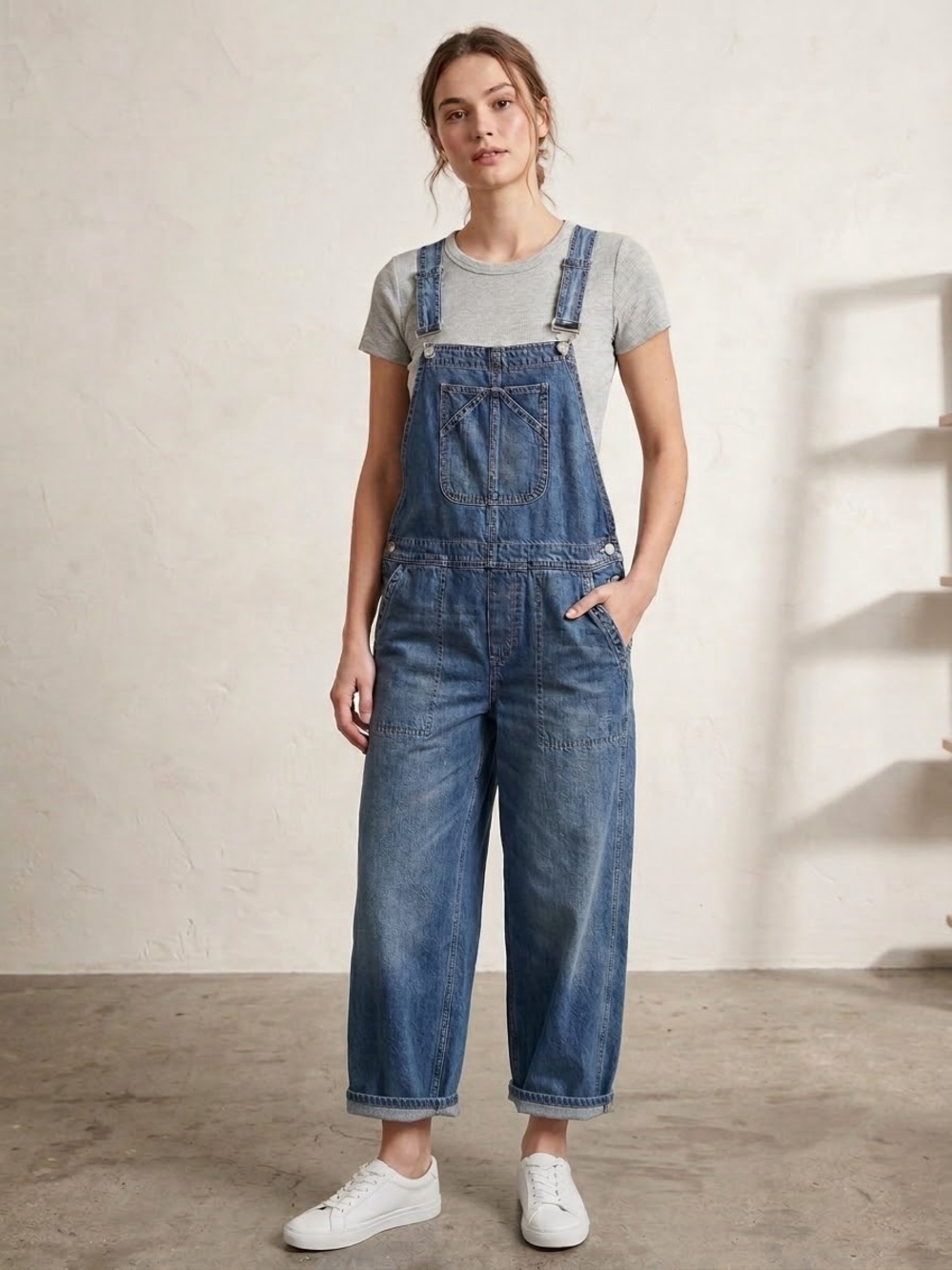 GAP Denim Relaxed-Fit Overalls